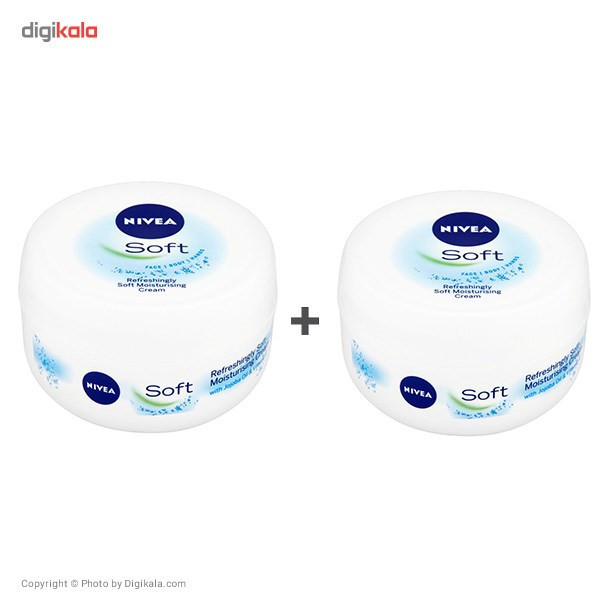 کرم نرم کننده و مرطوب کننده نیوآ مدل Soft حجم 200 میلی لیتر بسته 2 عددی