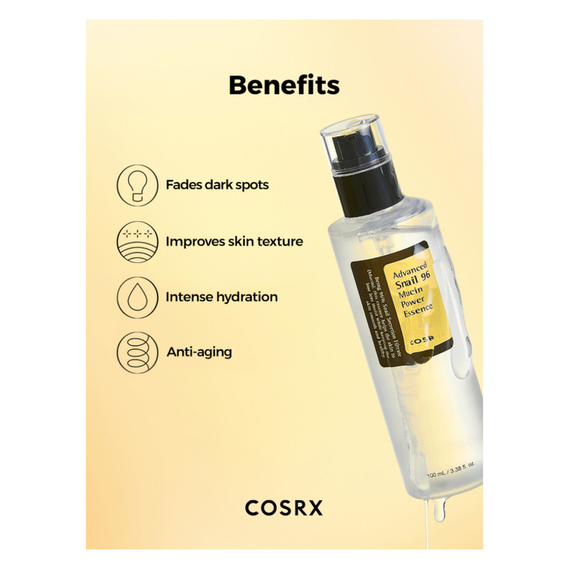اسنس پوست مدل Advanced Snail 96 Mucin حجم 100 میلی لیتر