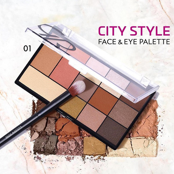 پالت سایه چشم و هایلایتر مدل City Style