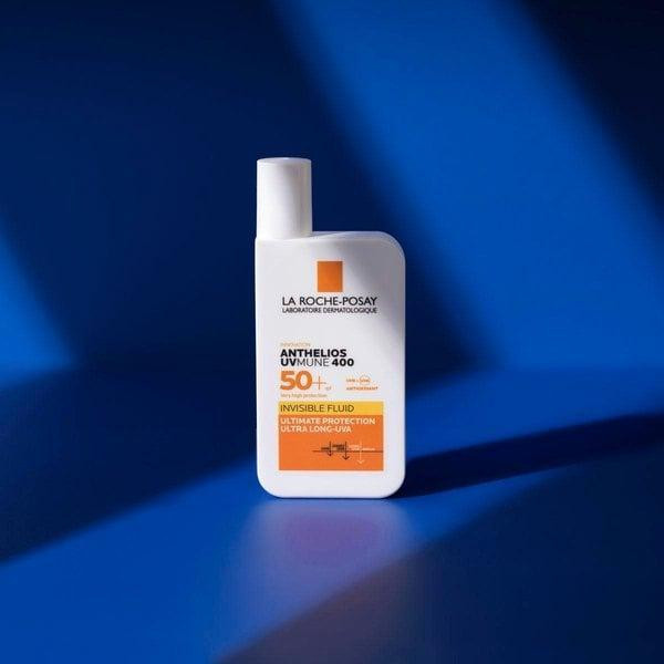 فلوئید ضدآفتاب بیرنگ لاروش پوزای +SPF50 مدل UVMune400 مناسب انواع پوست، حجم 50 میلیلیتر