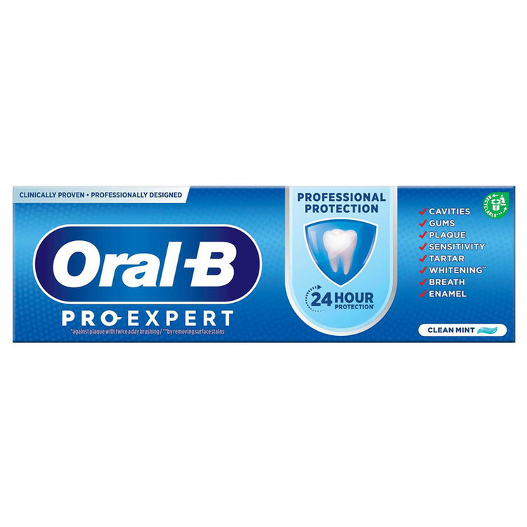 خمیر دندان اورال-بی مدل PRO-EXPERT مدل PROFESSIONAL PROTECTION حجم 75 میلی لیتر
