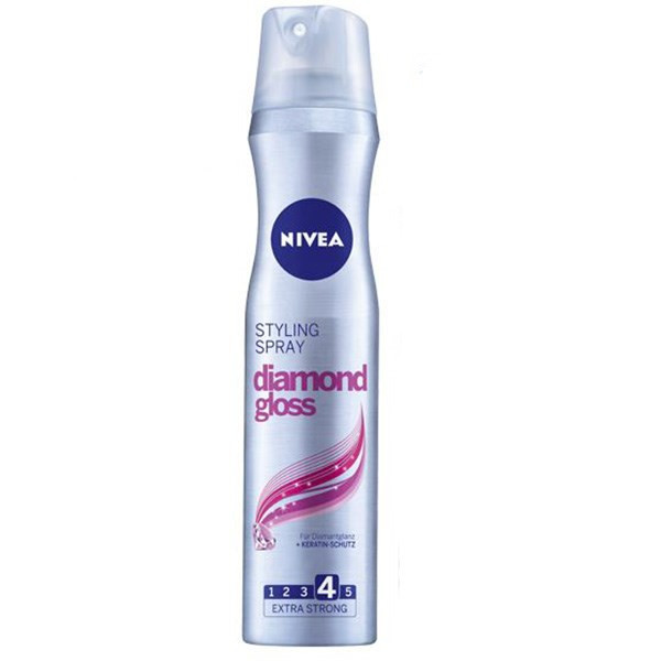 اسپری نگهدارنده حالت مو نیوآ مدل Diamond Gloss حجم 250 میلی لیتر