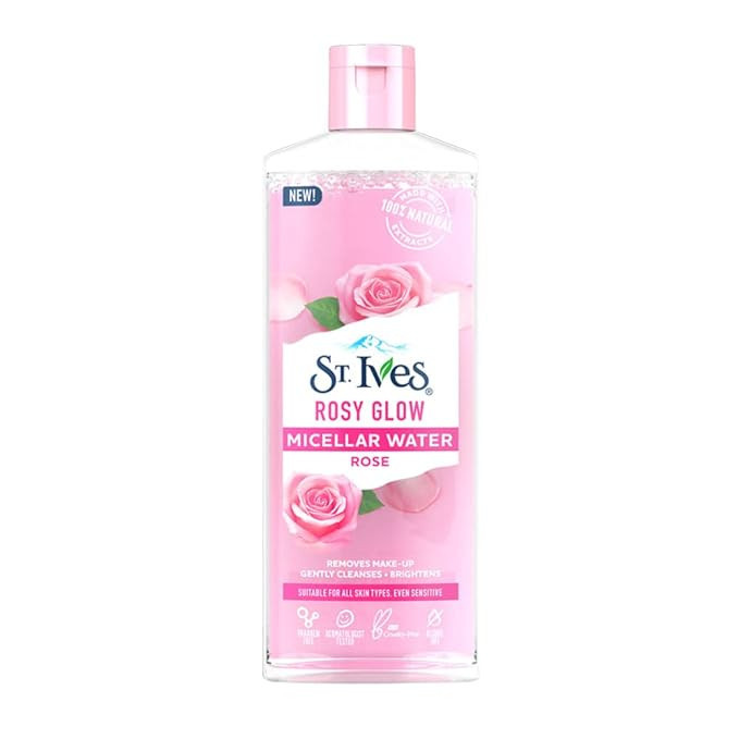 محلول پاک کننده آرایش اس تی.ایوز مدل ROSY GLOW حجم 400 میلی لیتر